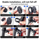 For Airtag Bike Reflector Taillight Anti-Theft Hidden Bike Mount