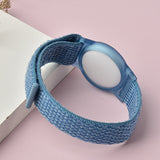 2PCS Protective Cover Wristband Nylon Air Tag Band Anti-lost for Airtag Blue