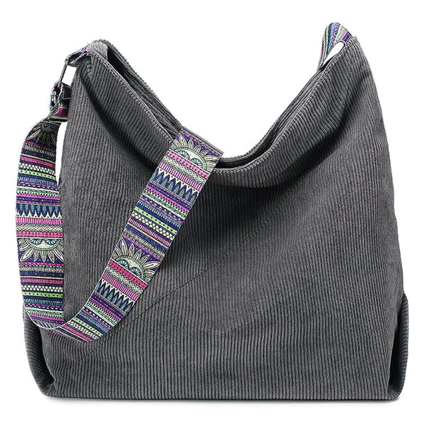 Zipper Tote Bag for Women Shoulder Bags with Adjustable Strap for Work School Shopping Travel Gray