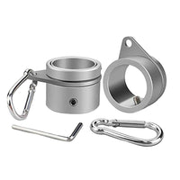 2 Pcs Metal Flag Pole Rings Aluminum Alloy Swivels Flagpole Rings