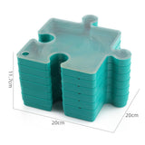 6 Layer Puzzle Sorting Organizer Box Trays for 1000 Pieces Dark Green