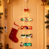 Christmas Door Light with 8 Modes for Home Holiday Indoor and Outdoor Decor Style 2