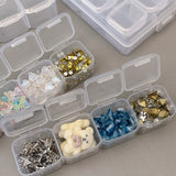 112 Grid Plastic Jewelry and Bead Storage Organizer Box for Crafts
