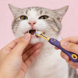 3 Sided Pet Toothbrush for Dogs and Cats Dental Cleaning
