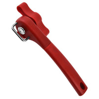 Handheld Smooth Edge Can Opener Ergonomic Manual Secure Cutting Can Opener for Kitchen Restaurant Red