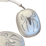Clear Metal Spider-Man Case for Apple AirPods Max – Protective TPU Cover