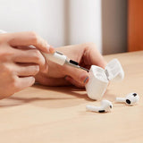 Compatible with AirPods 4th Gen Protective Case Cover with 2 Cleaning Pens Black