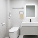 5Pcs Bathroom Towel Bar Set 40cm Stainless Steel Wall Mount Silver
