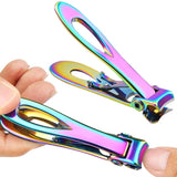 Large Opening Nail Clippers Cutter Trimmer Manicure Scissors For Thick Nails Multi Color Titanium