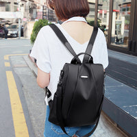 2-in-1 Anti-theft  Backpack Travel Shoulder Bag Water-Resistant Women Bag Black