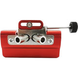 Universal Hand-Crank Blade Sharpening Tool for Fast Outdoor Yard Work Red