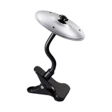 Clip-On Mini Desktop Cymbal Drum Musical Instrument Desk Toy for Music Lovers Silver