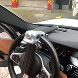 Foldable Car Vehicle Steering Wheel Anti-Theft Devices Security Lock Heavy Duty Silver White