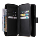 Leather Wallet Flip Case Compatible With Samsung S26 Series Black