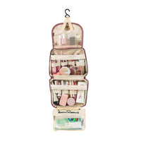 Women Travel Toiletry Bag with Hanging Hook Travel Sling Bag Red