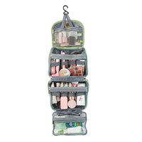 Women Travel Toiletry Bag with Hanging Hook Travel Sling Bag Green