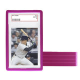Hard Stackable Colored Guards with Precision Fit for PSA Card Cases Protective Sleeve Purple