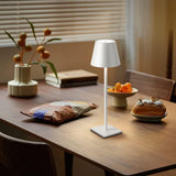 Cordless 3 Color Dimmable Table Lamp Rechargeable Modern LED Desk Lamp White