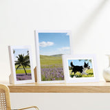 15 Piece Picture Frame Set Multi-Size Collage for Wall or Tabletop White