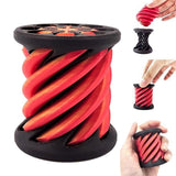 Spiral Cylindrical Passthrough Sculpture 3D Printed Fidget Toy