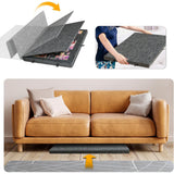 Foldable Puzzle Table with 6 StorageDrawers Portable Felt Jigsaw Puzzle Board for Sorting and Assembly Dark Grey