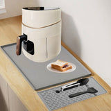 Silicone Heat Resistant Mat for Countertop Air Fryer & Microwave Gray