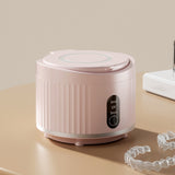Ultrasonic Retainer Cleaner Rechargeable 3 Modes for Dentures Jewelry Pink