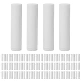 100 PCS Empty lipstick Plastic Lip Balm Container Tubes Caps 5g DIY Balm White