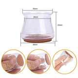 Set of 32Pcs Silicon Chair Leg Covers Hardwood Furniture Foot Protector
