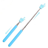 4Pcs Telescopic Teachers Pointer Extendable Hand Pointer Finger Pointer Stick Blue