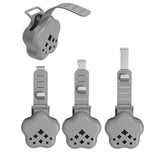 Toilet Tank Cleaning Tablet Holder Adjustable Silicone Metal Hanging Gray
