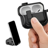 Protective AirPods Case Stand Support Wireless Charging Compatible Black