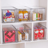 4PCS Stackable Storage Drawers Easily Assemble for Skincare Storage Medium