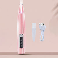 Dog Paw Trimmer with LED Light Rechargeable Pet Hair Clippers for Small Dogs Cats Pink