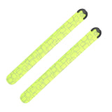 2Pcs Rechargeable LED Light-Up Armband Slap Bracelet Flashing Arm Wrist Bands for Night Running Cycling Green