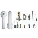 5-in-1 Smart Fingerprint Door Lock with IC Cards Keys and Door Knob Silver