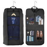 Water-resistant Foldable Garment Bag for Travel with Hanger Strap Navy