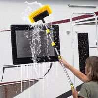 4-Section Car Wash Brush Soft Bristle Washing Brush with Extendable Handle