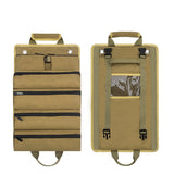 Portable Roll Up Tool Bag Hardware Repair Tool Organizer for Electrician Mechanic Khaki
