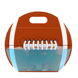 20PCS Soccer and American Football Resealable Candy Bags with Handles Brown