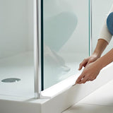 3m Shower Threshold Water Dam Guard Self Adhesive Silicone Waterproof Barrier White