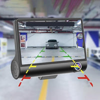 3 Channel Dash Cam Touchscreen Dashcam Front and Rear with Reversing Mode