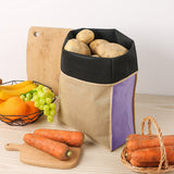Light Shielding Vegetable Storage Bag Breathable for Onion Potato Purple