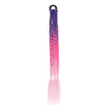 2PCS 45cm Three-Strand Braiding Hair for Wigs and Hair Extensions DIY Styling Pink