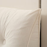 Headboard Pillow Triangle Pillows for Bed Sofa Dorm Room Cream White