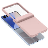 Case and Screen Protector Compatible With Samsung Galaxy Z Flip 8 with Hinge Cover Pink
