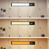 24 cm Rechargeable LED Motion Sensor Under Cabinet Light with Digital Display Timer
