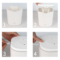 2L USB Double Spray Humidifiers with Colorful Light Cool Mist Ultrasonic Steam Air Humidifier White