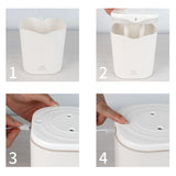2L USB Double Spray Humidifiers with Colorful Light Cool Mist Ultrasonic Steam Air Humidifier White