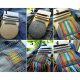 Darning Loom Tool Kit Clothes Repair Loom Weaving Tool for Clothes Hole Repair DIY Crafts